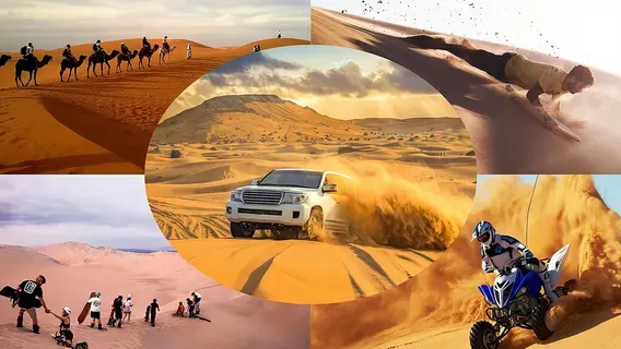 Inland Sea quad bike and 4x4 desert safari combo tour in Qatar
