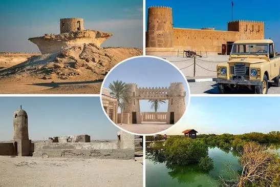 Historic Qatari forts and heritage sites of North Qatar including Al Zubarah on a heritage tour
