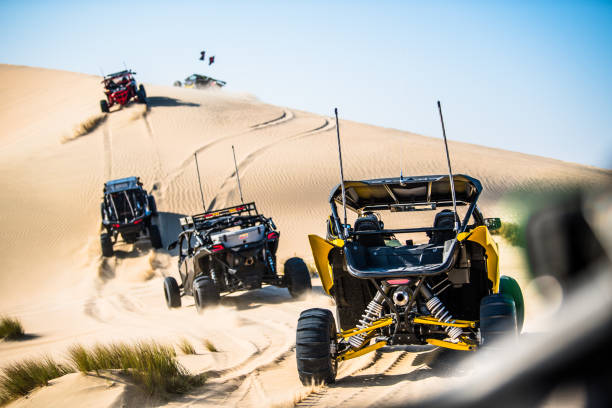 Doha,Qatar,02/23/, 2018, Off road buggy car on the sand dunes of the Qatari desert