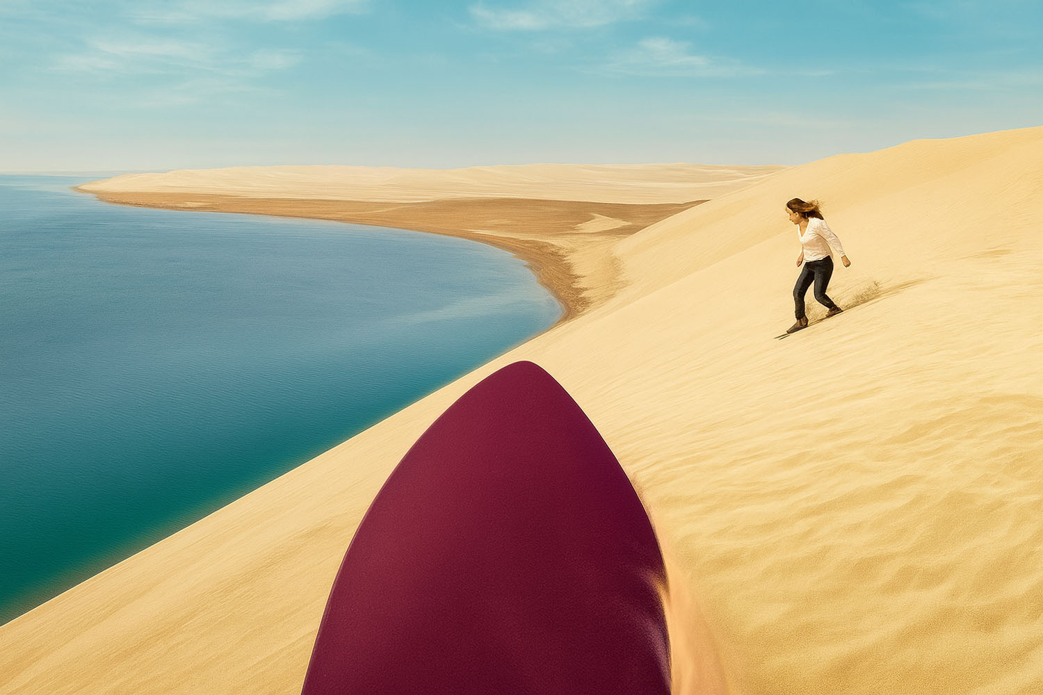 sand bording desert safari